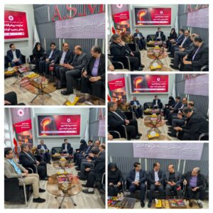 بازدید نایب رئیس کمیسیون صنایع و معادن مجلس و اعضای هیئت مدیره شرکت سهامی نمایشگاه‌ها از غرفه انجمن تولیدکنندگان فولاد آلیاژی در نمایشگاه ایران متافو ۱۴۰۴